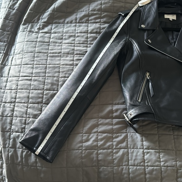 Sezane Zig Black Leather Jacket - Picture 6 of 13